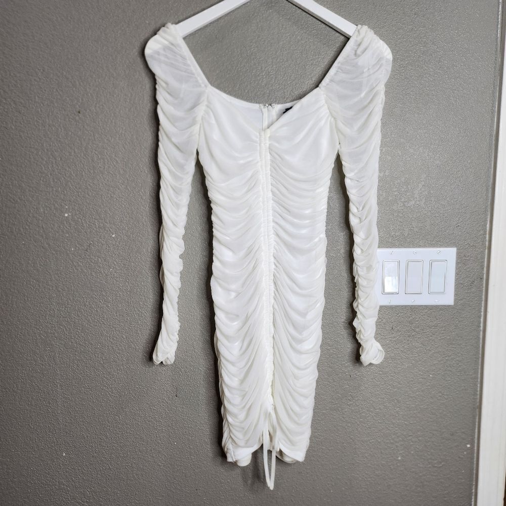 Windsor‎ White Ruchet Mini Dress